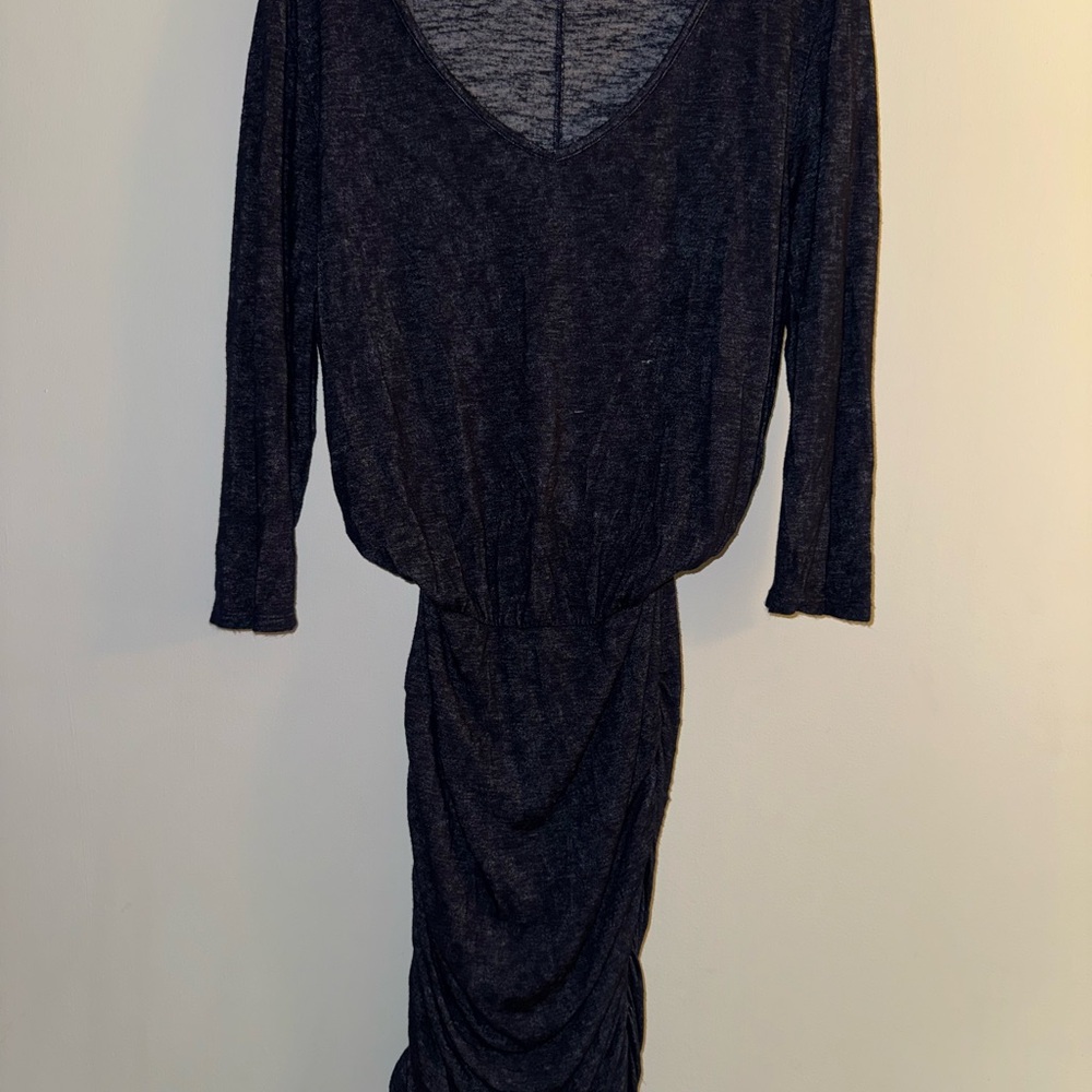 Velvet by Graham & Spencer Blue Dolman Sleeve Sheath Dress